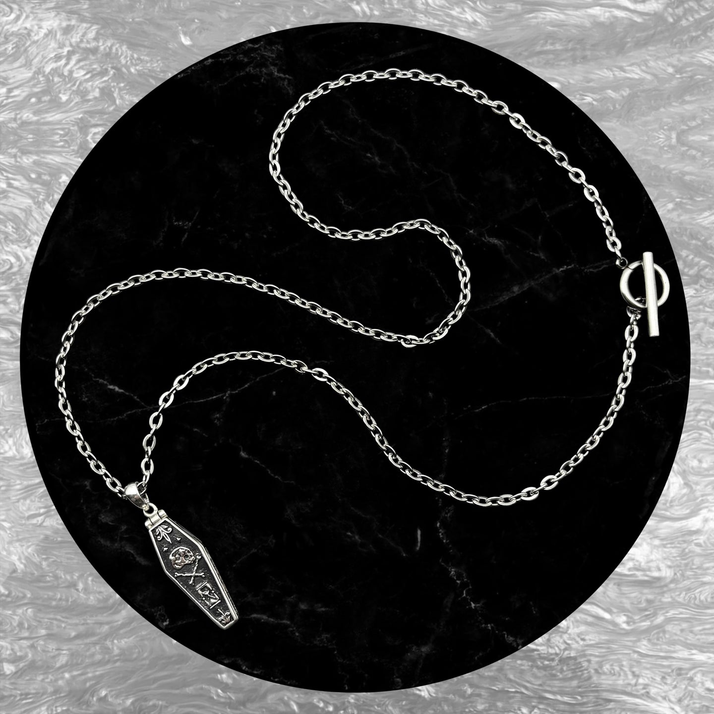 Coffin (+ skeleton) Necklace